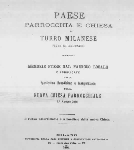 Memorie stese dal Parroco locale